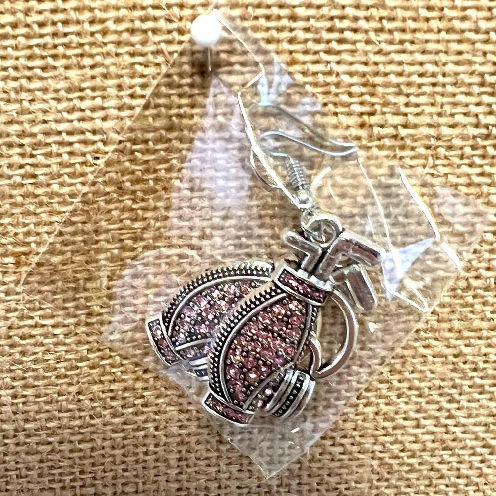 Popular Golf Bag Earring Amulet Nordic Vintage Earring Charm